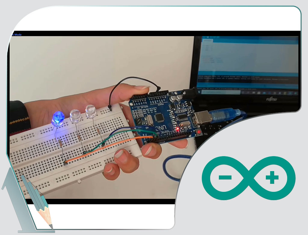 پورت دیجیتال-ال ای دی- ال ای دی رقصان- آردوینو- برد آردوینو- Arduino- Arduino board-digital port- led- blinking led